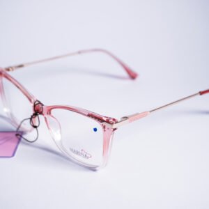 Armazón para Dama Rosa Clear con Terminales Metálicas