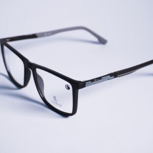 Armazón de Acetato Negro Talla Grande