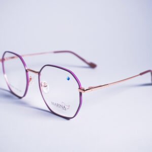 Armazón Metálico Poligonal Negro con Morado