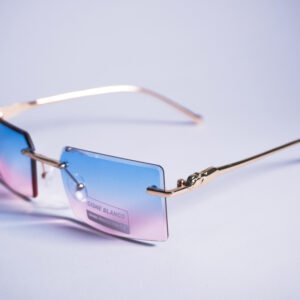 Lentes de Sol Tres Piezas Azul y Rosa Degradados — Protección Solar con Estilo